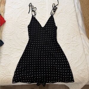 Wilfred mini polka dot dress
